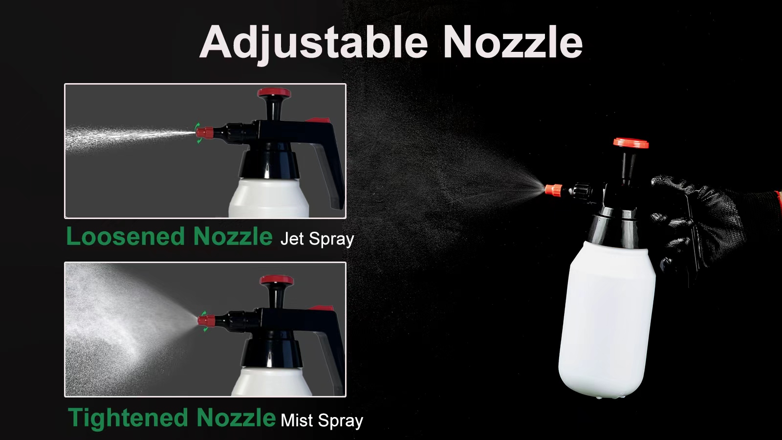 Pulverizador profissional de limpeza de freio, 1l, com bico ajustável, pulverizador de pressão solvente, para cuidados com o carro, manutenção industrial