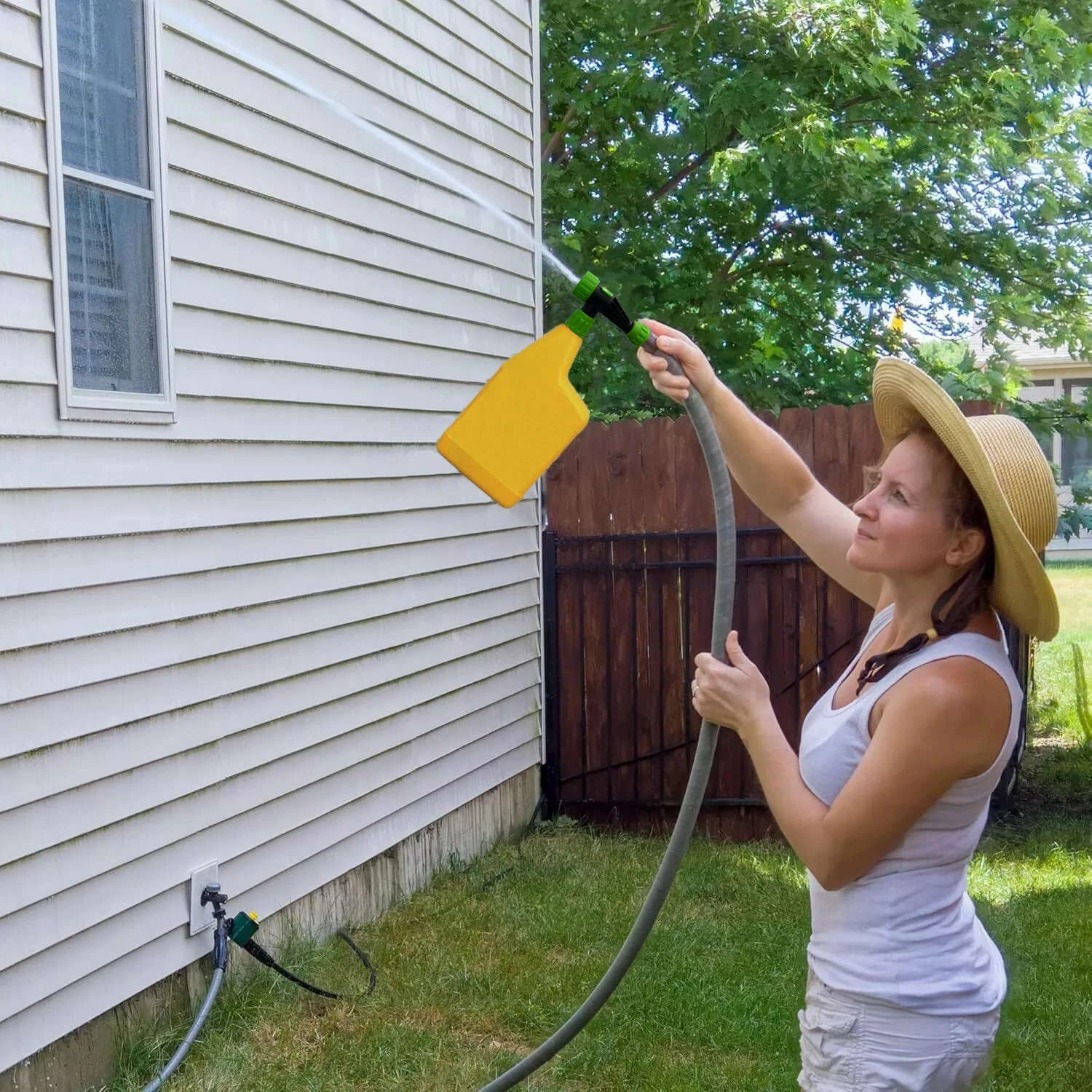 Pulverizador interurbano da extremidade da mangueira com pulverizador do jato para a limpeza exterior do gramado do jardim