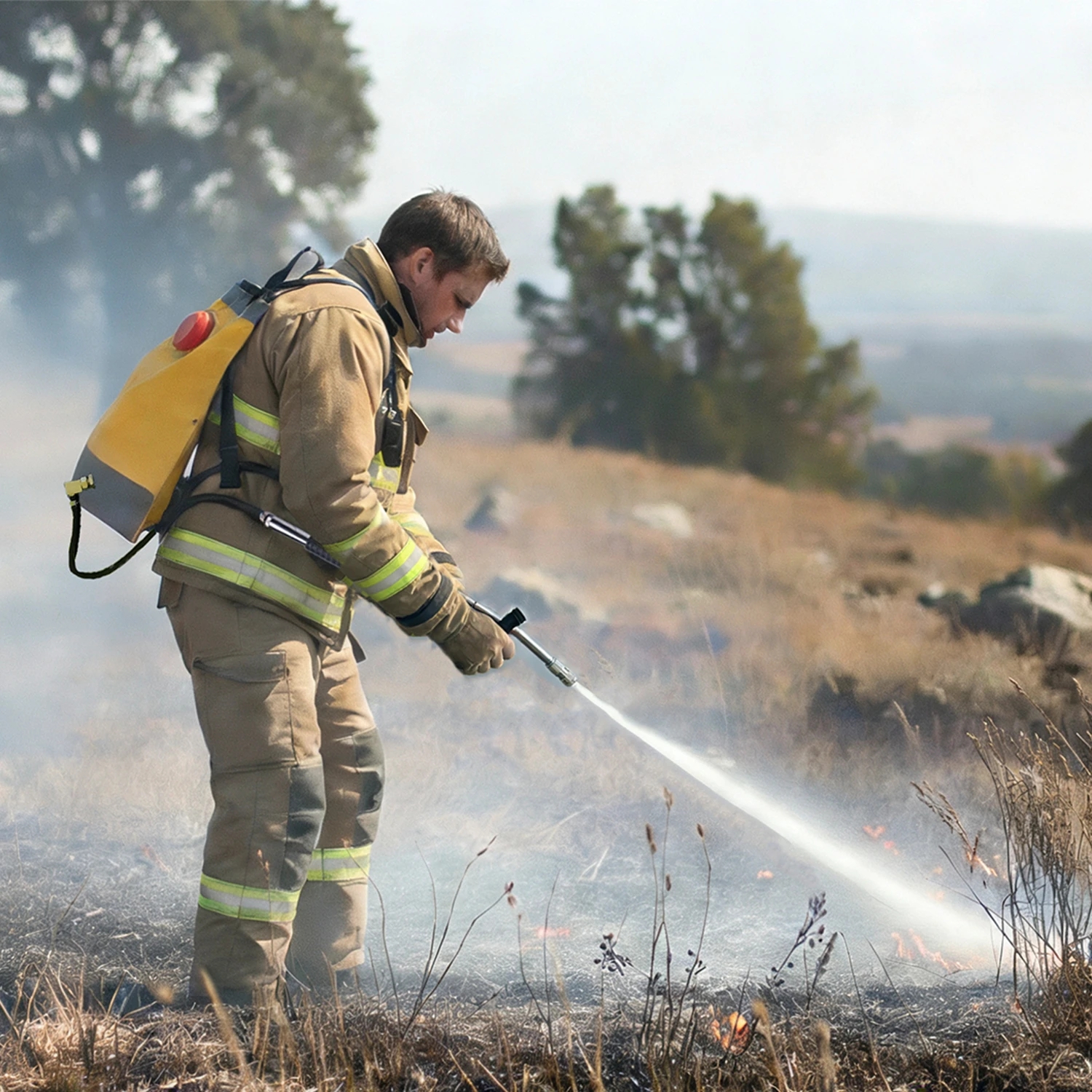 Mochila de combate a inc&ecirc;ndio 20L para floresta selvagem
