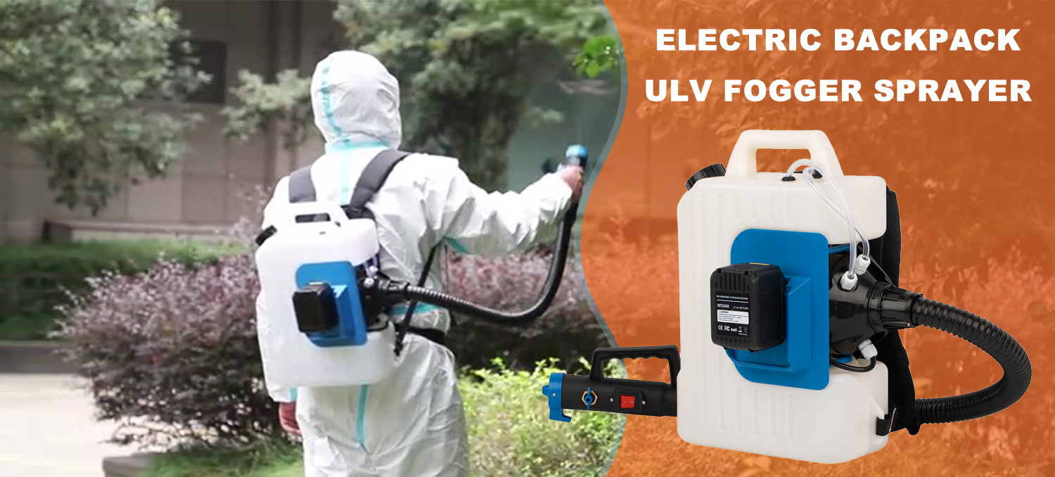 Pulverizador ULV de bateria de lítio 10L com gota ajustável para saneamento e desinfecção de controle de pragas agrícolas