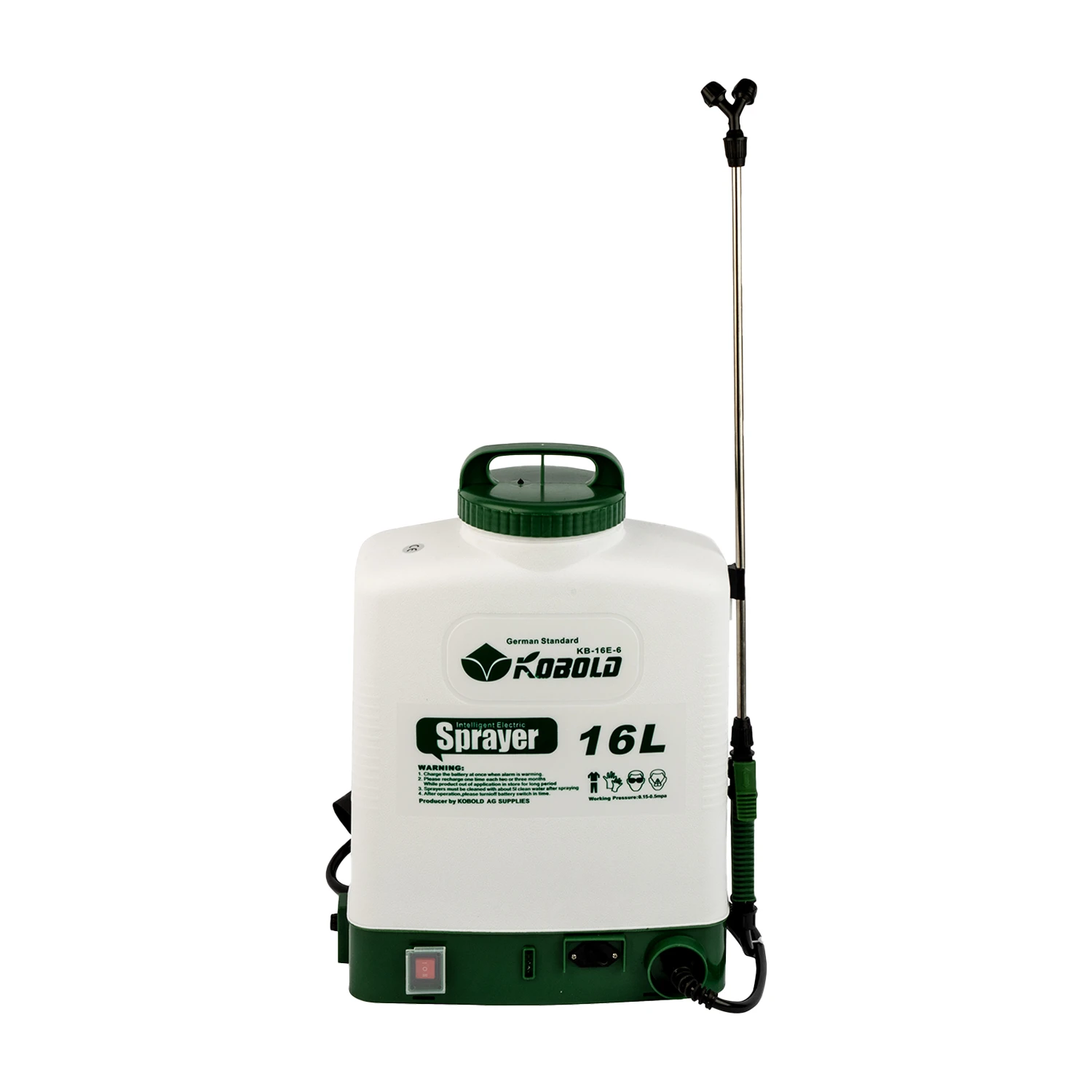 Kobold 16L Pulverizador el&eacute;trico mochila recarreg&aacute;vel alimentado por bateria para desinfec&ccedil;&atilde;o de jardim gramado agr&iacute;cola