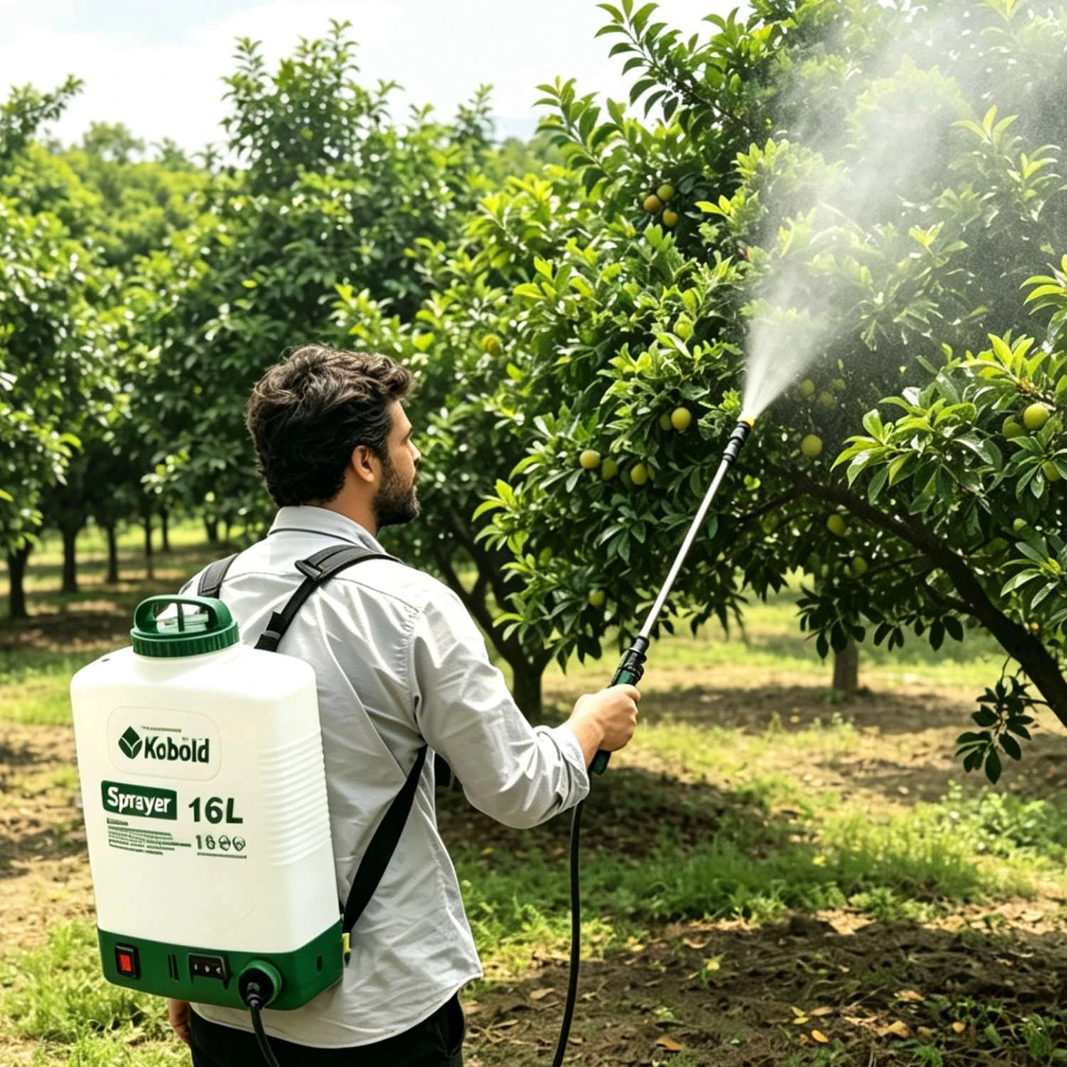 Kobold 20L Pulverizador el&eacute;trico mochila recarreg&aacute;vel alimentado por bateria para desinfec&ccedil;&atilde;o de jardim gramado agr&iacute;cola