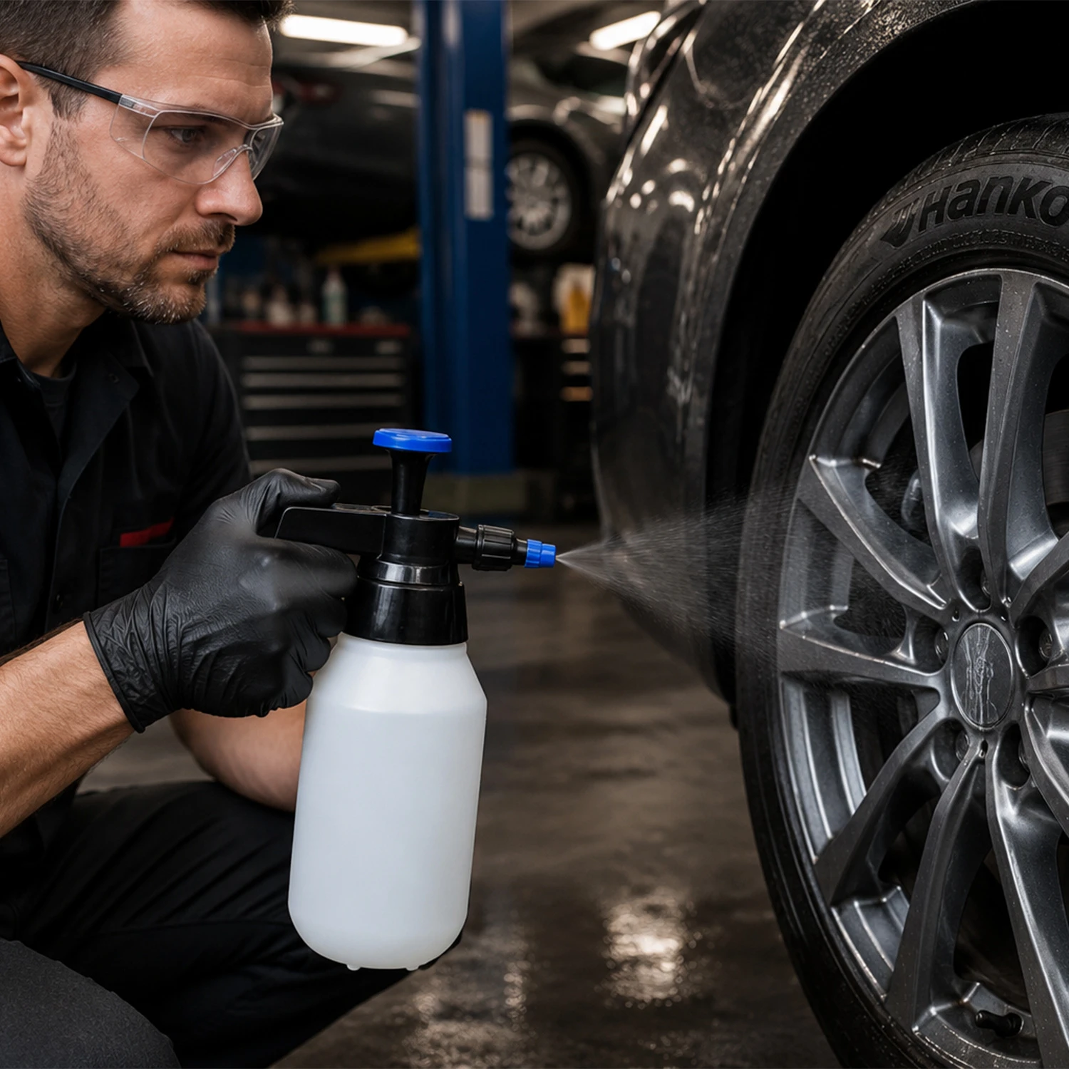Pulverizador solvente 1.5L com bocal pl&aacute;stico para manuten&ccedil;&atilde;o industrial de cuidados com o carro
