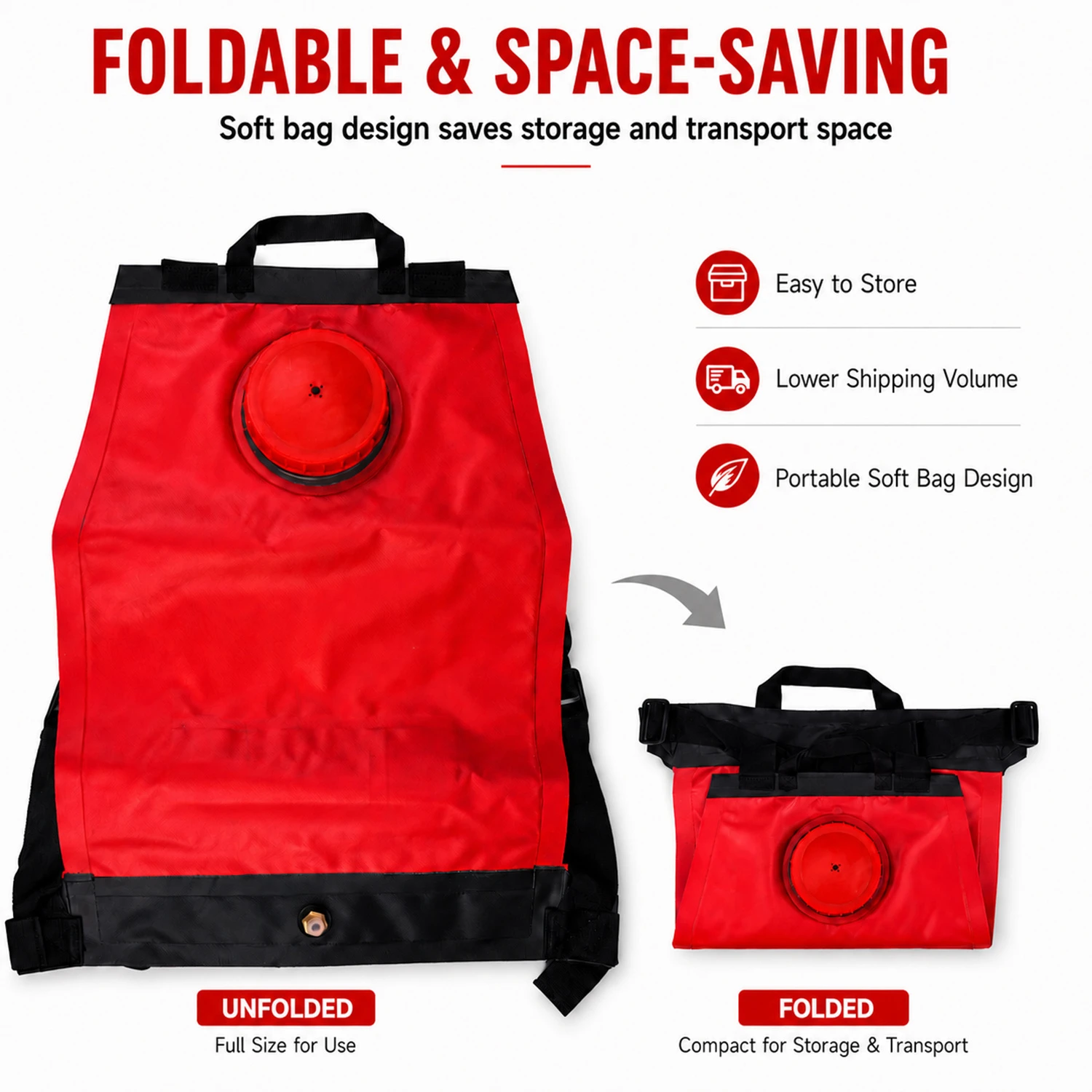 Bolsa port&aacute;til de combate a inc&ecirc;ndio de mochila 20L com almofada acolchoada para controle de inc&ecirc;ndio florestal