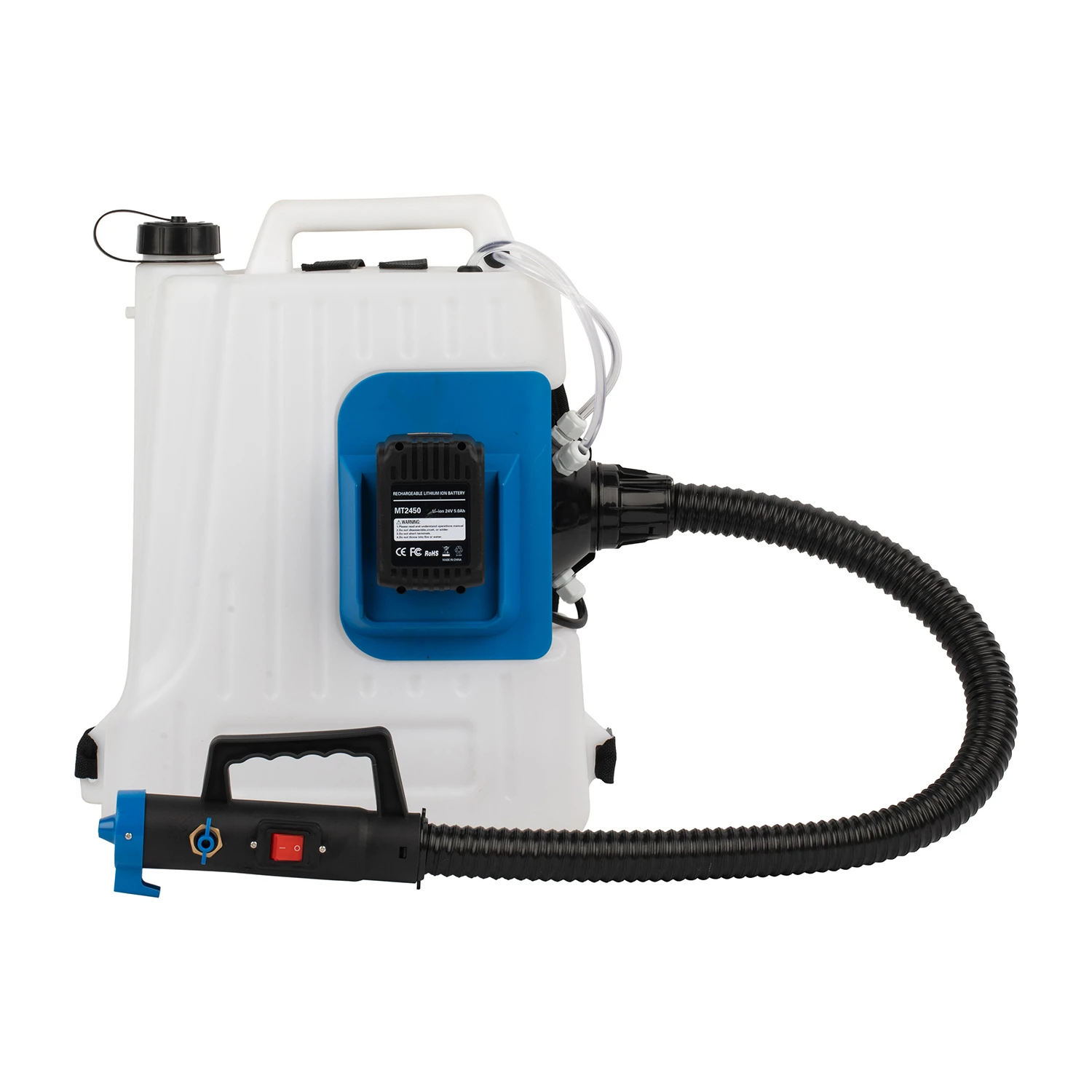 Pulverizador ULV de bateria de l&iacute;tio 16L com gota ajust&aacute;vel para controle de pragas, saneamento e desinfec&ccedil;&atilde;o