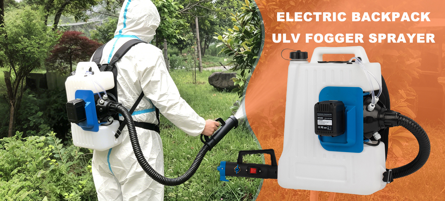 Pulverizador ULV de bateria de lítio 16L com gota ajustável para controle de pragas, saneamento e desinfecção