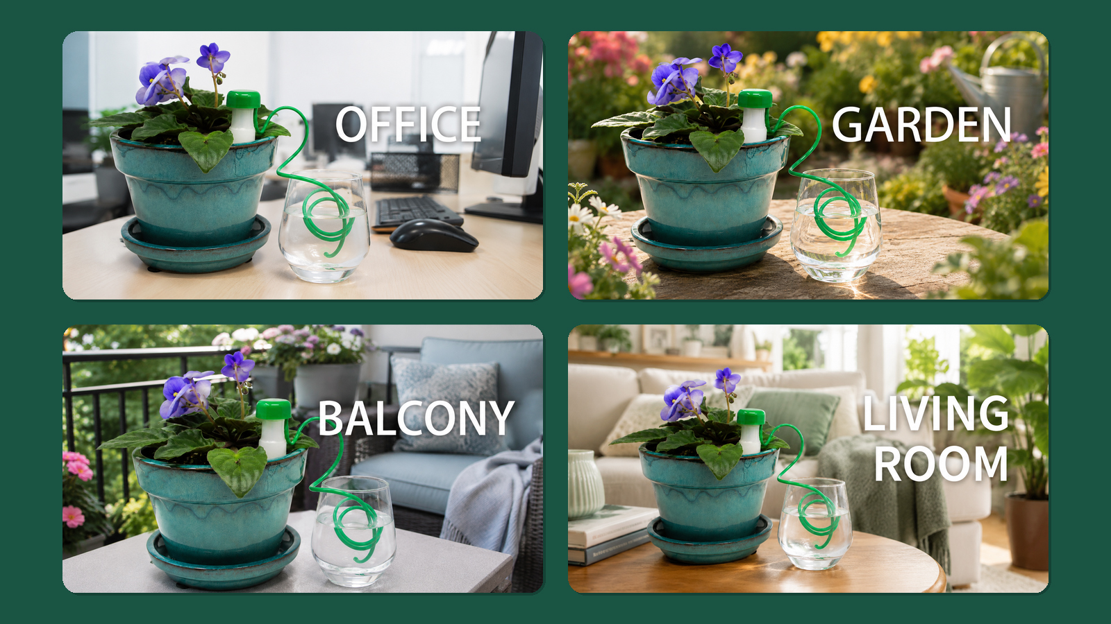Regador automático de plantas para sistema de rega de jardim de plantas internas e externas (pequeno)