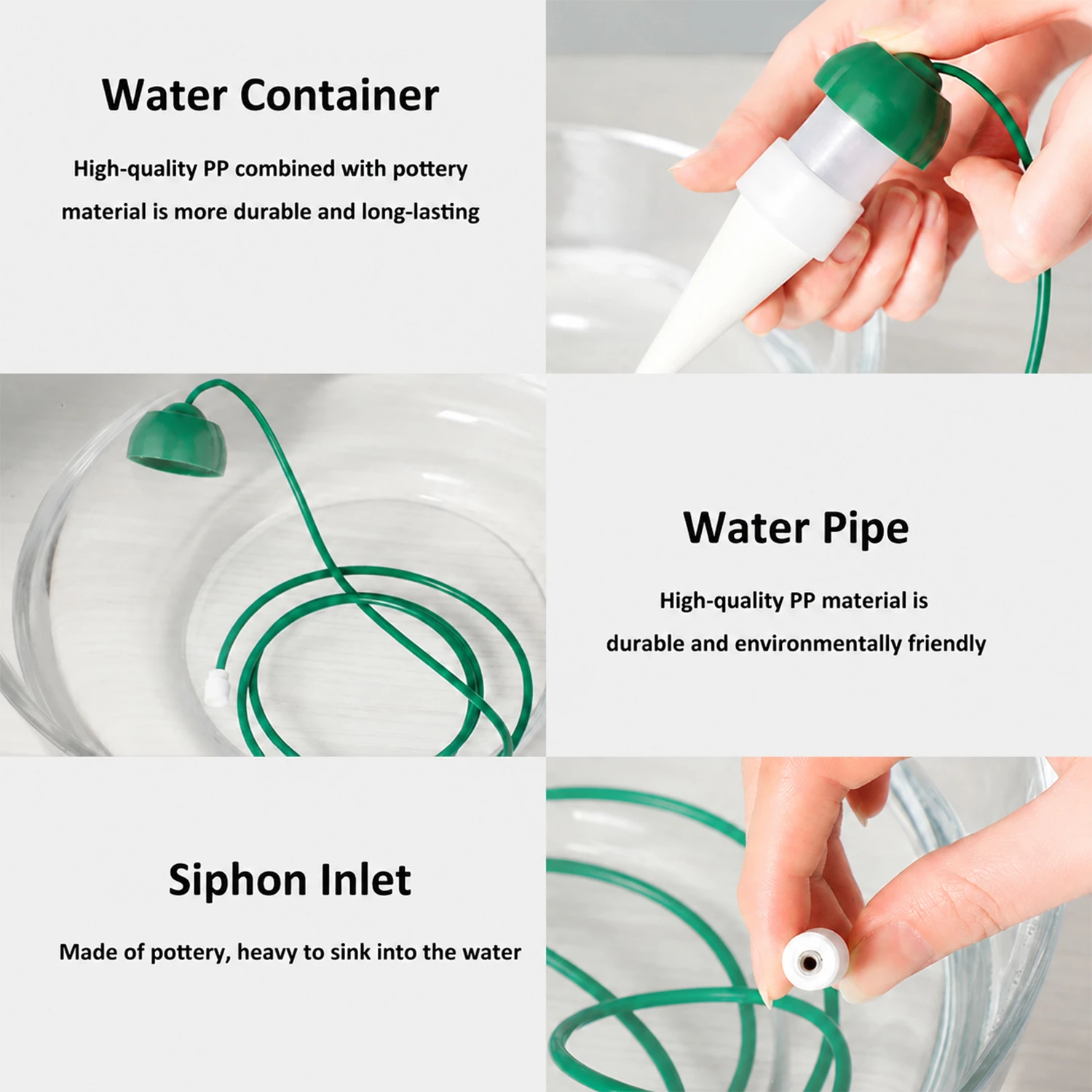 Picos de rega autom&aacute;tica para plantas, regadores autom&aacute;ticos para plantas internas e externas (grandes)