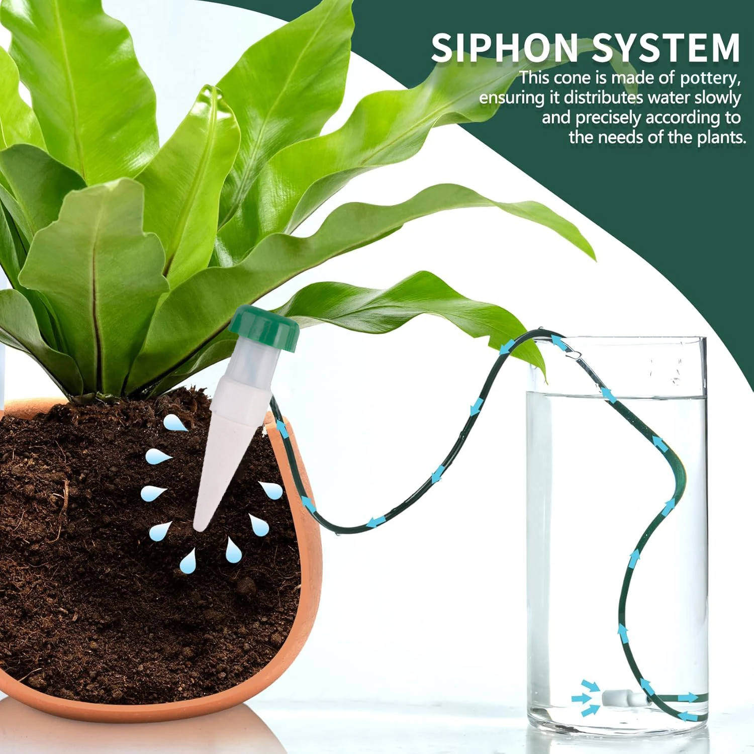 Regador autom&aacute;tico de plantas para sistema de rega de jardim de plantas internas e externas (pequeno)