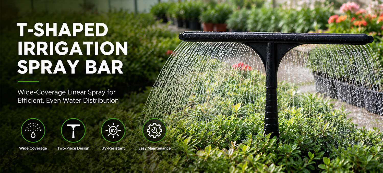 Adaptador de bico tipo T para regador, berçário de jardim e irrigação agrícola