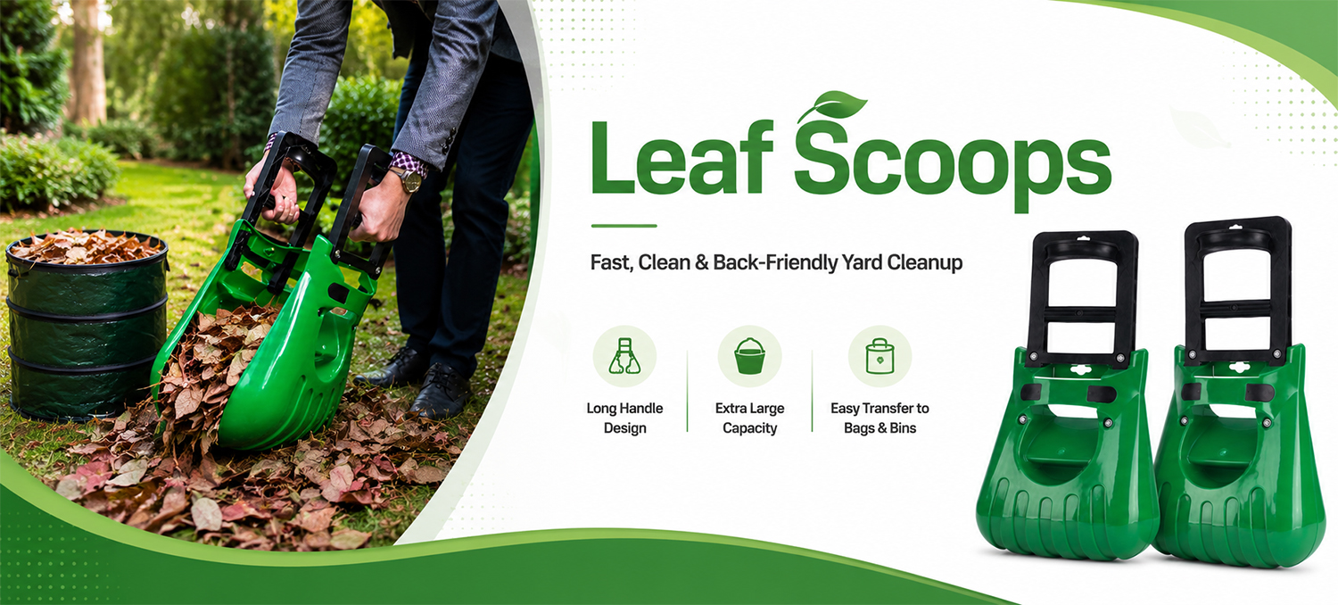 Ferramenta extra grande para agarrar folhas de jardim para folhas, recortes de grama e resíduos de jardim